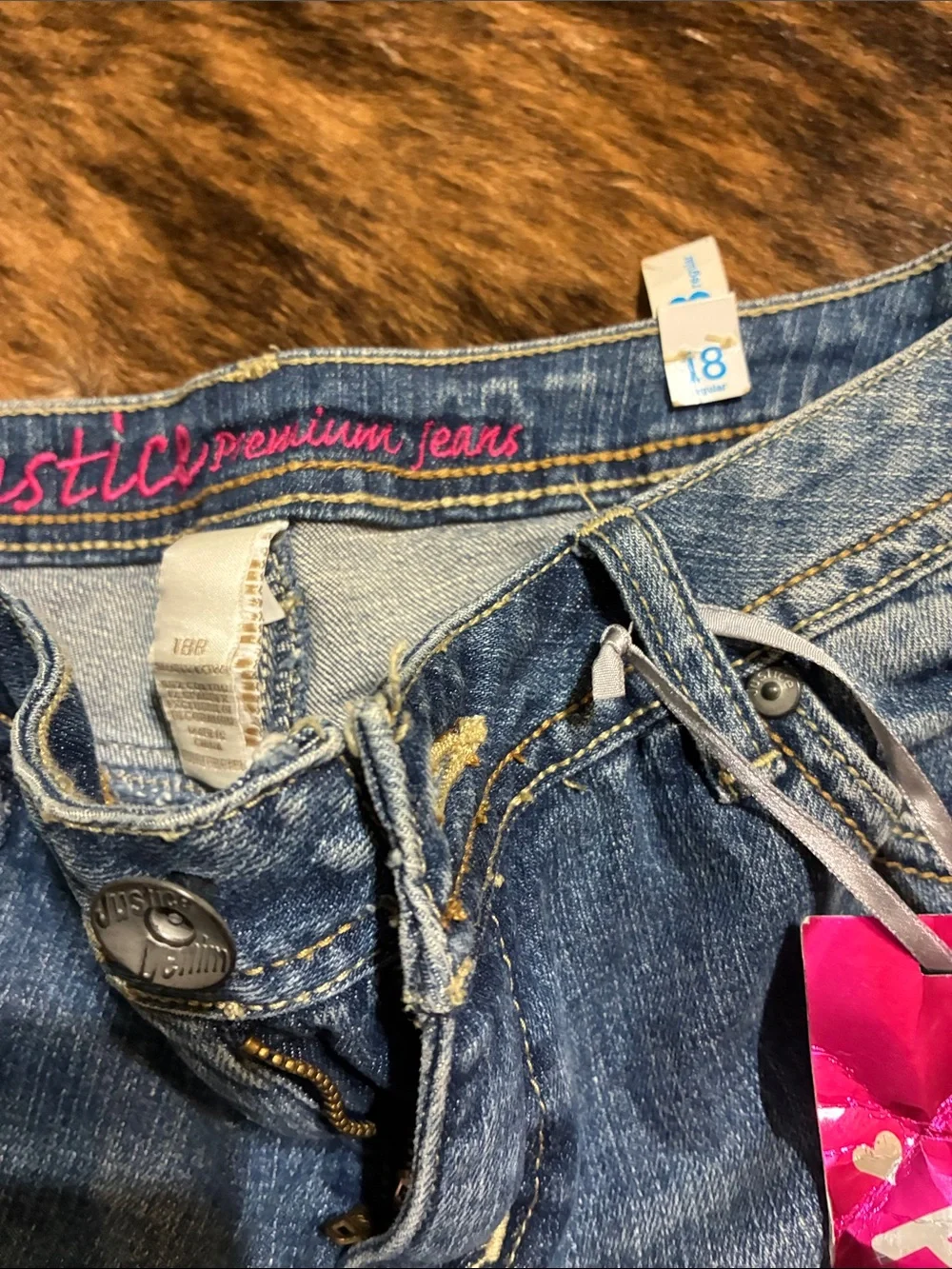 Justice jeans in size 18R. NWT